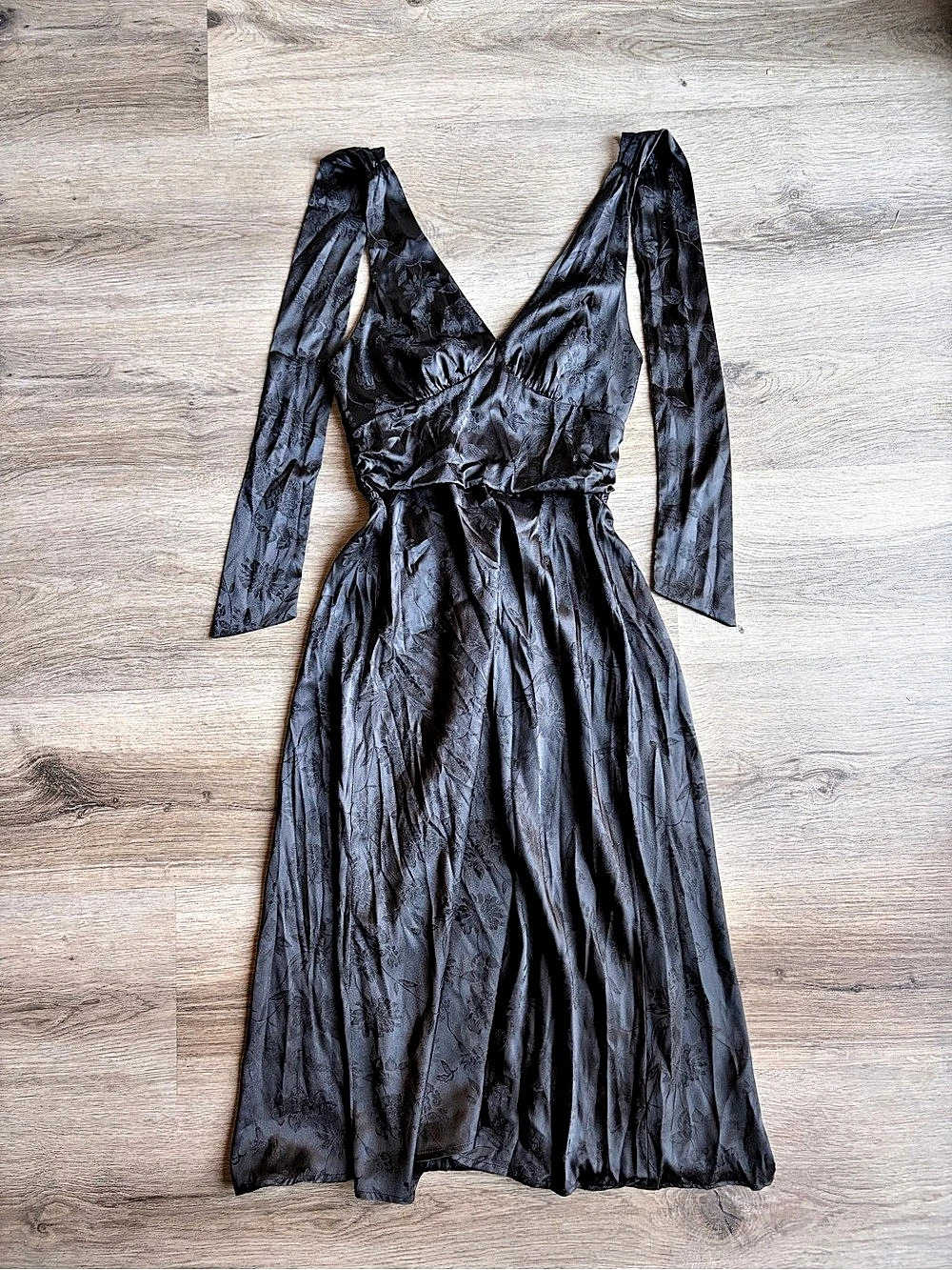 Black Long Sleeve Maxi Dress Like New